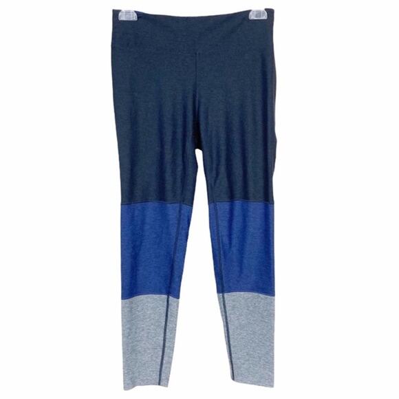 Outdoor Voices Blue Color Block Leggings Sz L - Picture 1 of 5
